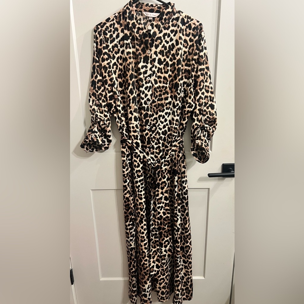 Leopard Print Maxi Dress